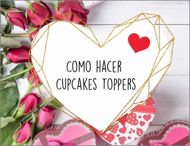 como hacer cupcakes toppers