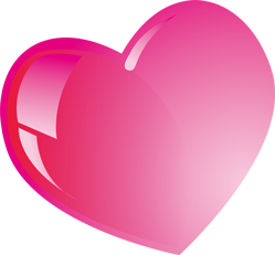 Corazón rosado