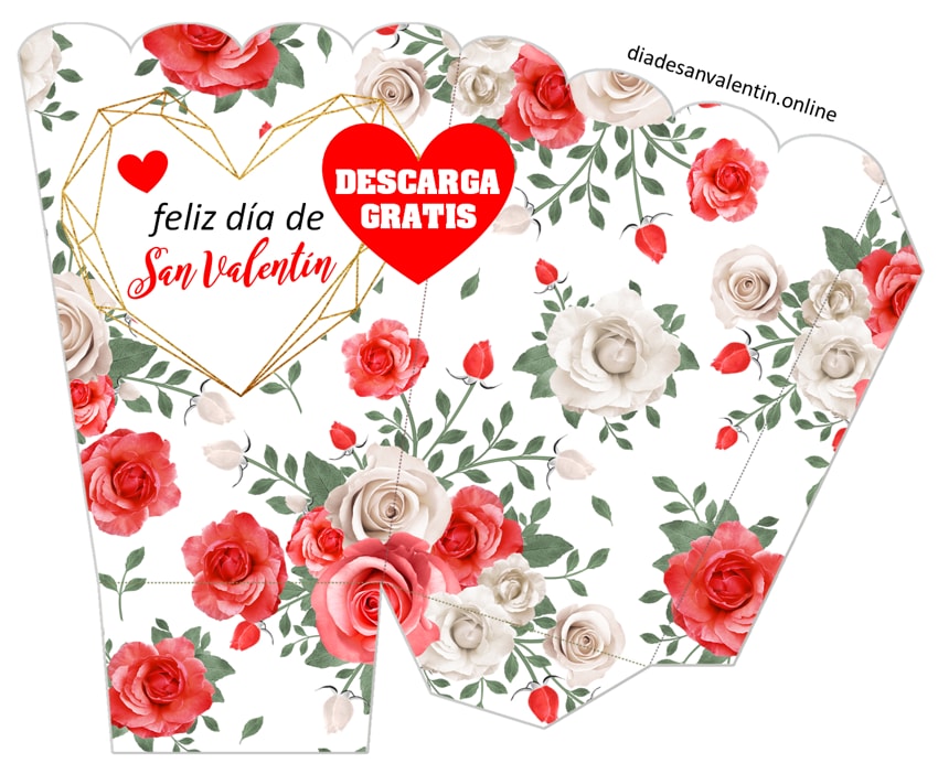 Cajita san valentin para imprimir gratis