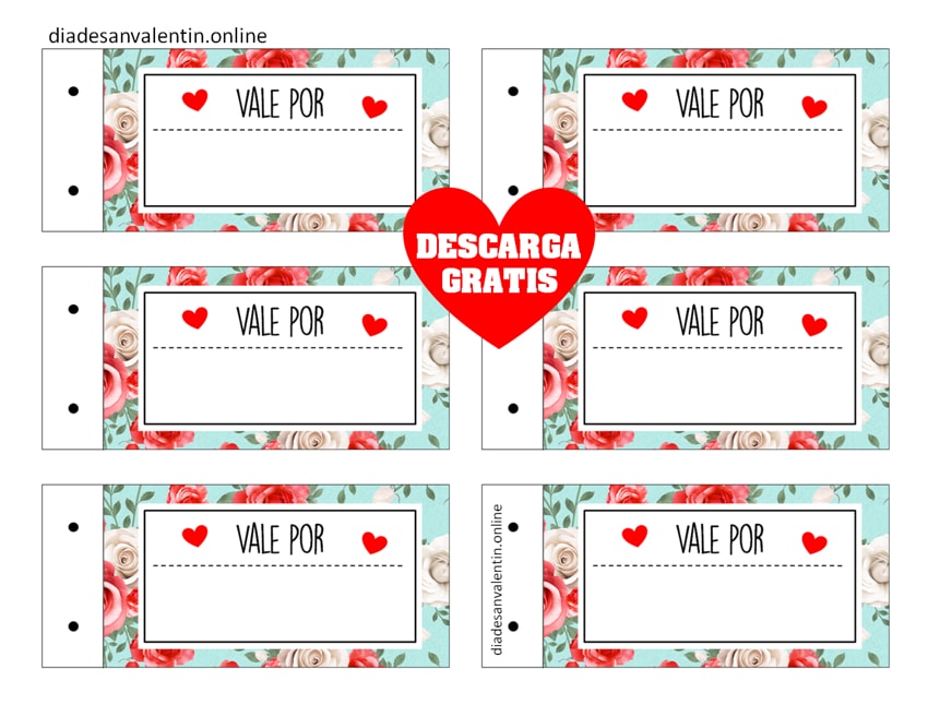 cuponera de San Valentín