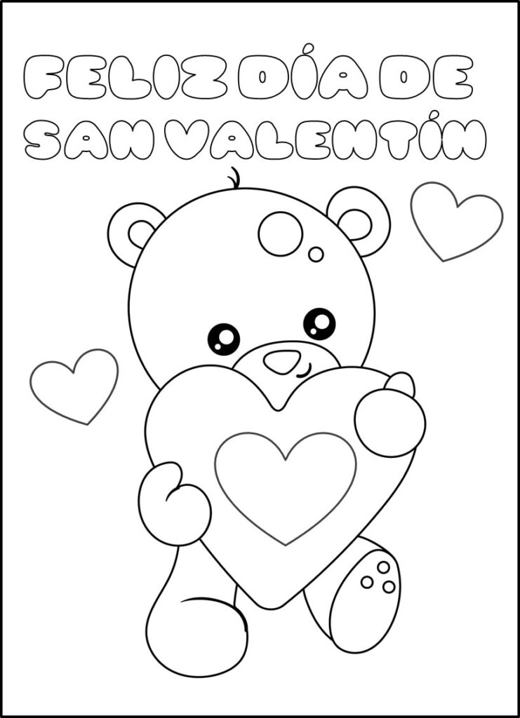 plantillas de amor para colorear